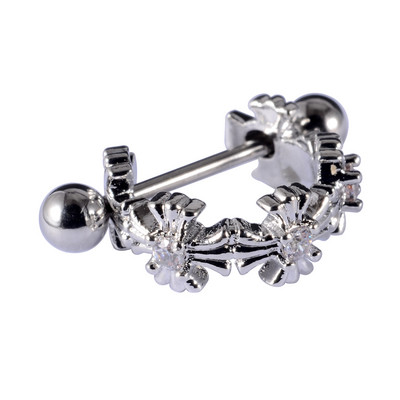 1kom 20gX8mm ušna hrskavica uteg manšeta helix tragus piercer Daith Rook lobe prstenovi naušnica s piercingom u obliku obruča CZ septuma