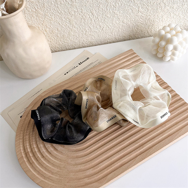 2022 Mrežaste reznice za kosu Ženske modne elastične trake za kosu Jednostavna korejska užad za kosu od organze Dodaci za kosu