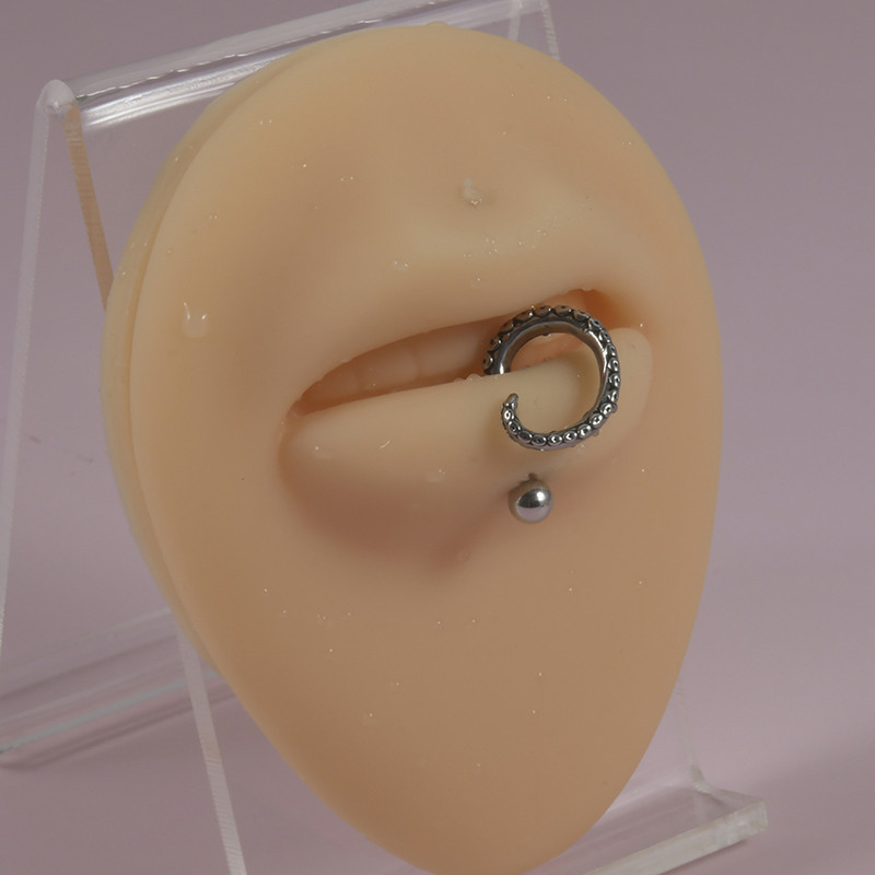 1 buc 16 g calamar buză labret inel piercing oțel inoxidabil cercei tragus cartilaj lob ureche Stud bijuterii de corp pentru femei bărbați