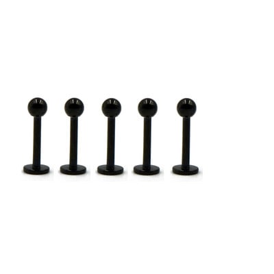 5 bucăți/lot 16G 18G Tragus Helix Bar 3-4mm Bilă din oțel inoxidabil Labret Lip Bar Inele Stud Cartilage Piercing ureche Bijuterii pentru corp