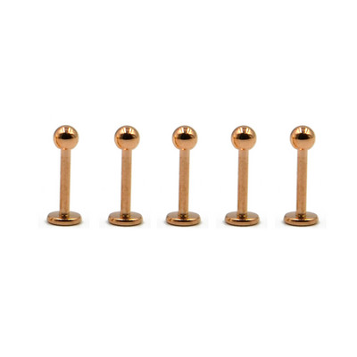 5 bucăți/lot 16G 18G Tragus Helix Bar 3-4mm Bilă din oțel inoxidabil Labret Lip Bar Inele Stud Cartilage Piercing ureche Bijuterii pentru corp