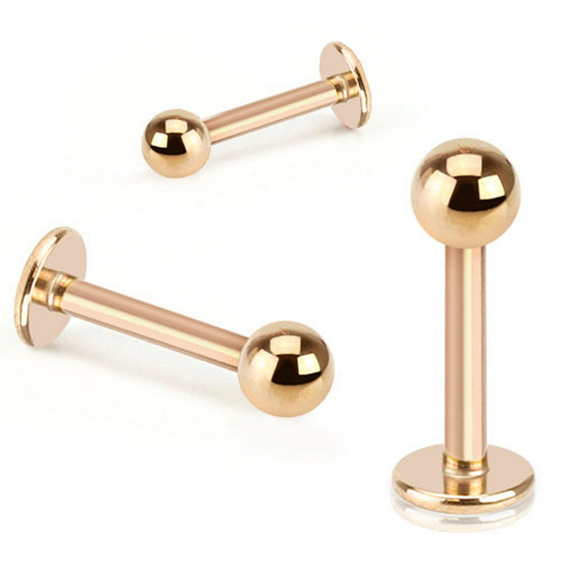 5 bucăți/lot 16G 18G Tragus Helix Bar 3-4mm Bilă din oțel inoxidabil Labret Lip Bar Inele Stud Cartilage Piercing ureche Bijuterii pentru corp