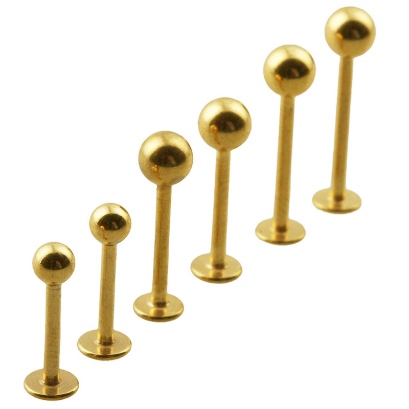 5 bucăți/lot 16G 18G Tragus Helix Bar 3-4mm Bilă din oțel inoxidabil Labret Lip Bar Inele Stud Cartilage Piercing ureche Bijuterii pentru corp