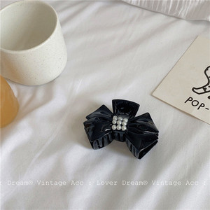 Franțuzesc, negru, alb, culoare solidă, imprimat, banda elastică de păr pentru femei, eșarfă de păr, frânghii de cauciuc, legături de păr, accesoriu de păr