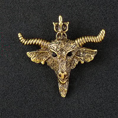 Broșă aurie retro cu animale dominatoare, cu cap de lup, vultur, tigru, accesorii pentru costum bărbați, personalitate, broșe cu strasuri de ultimă generație