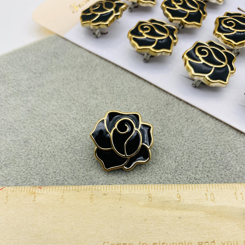 Broșe de modă cu flori de trandafir 2022 pentru femei Ace mici pentru hijab pentru eșarfă 12 buc/set de broșe pentru bijuterii musulmane de siguranță