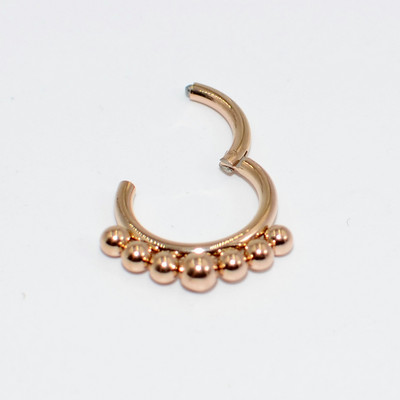 16 g 1 komad prstenova sa šarkama od kirurškog čelika Pregrada za nos Kliker za piercing naušnice za usne Helix Nakit za tijelo za piercing nosa