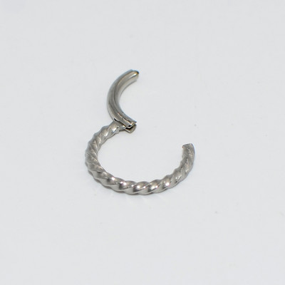 16 g 1 komad prstenova sa šarkama od kirurškog čelika Pregrada za nos Kliker za piercing naušnice za usne Helix Nakit za tijelo za piercing nosa