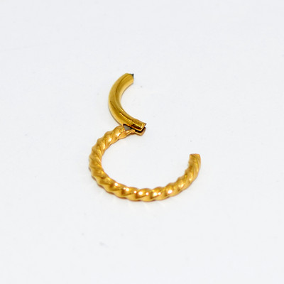 16 g 1 komad prstenova sa šarkama od kirurškog čelika Pregrada za nos Kliker za piercing naušnice za usne Helix Nakit za tijelo za piercing nosa