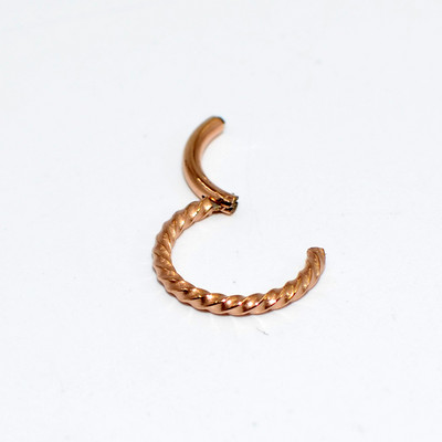 16 g 1 komad prstenova sa šarkama od kirurškog čelika Pregrada za nos Kliker za piercing naušnice za usne Helix Nakit za tijelo za piercing nosa