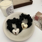 FFLACELL coreeană 2021, noua modă, vintage, metal, dragoste, în formă de inimă, cerc pentru păr, cadou pentru femei, fete