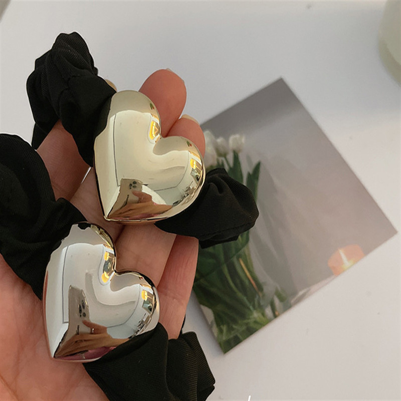 FFLACELL coreeană 2021, noua modă, vintage, metal, dragoste, în formă de inimă, cerc pentru păr, cadou pentru femei, fete