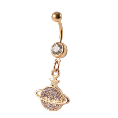 1 bucată de culoare aurie Nombril Ombligo Piercing buric inimă fluture atârnând inele pentru buric inel drăguț pentru buric, bijuterii pentru corp