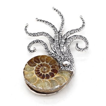 Fine Natural Shell Nautilus Brooches Καρφίτσες από κράμα κόγχης για στολές πάρτι για κορίτσια Αξεσουάρ κοσμήματα Δώρα