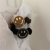 Femei Fete Scrunchies Elastic Hair Legive Benzi Smile Face Summer Fashion Korean for Girl Head Accessories