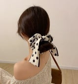 2021 Fashion wave point banda elastică de păr pentru femei eșarfă de păr funde boeme frânghii de cauciuc accesorii de păr accesorii pentru cap