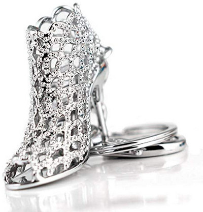 1 bucată creativ scobit cristal pantofi cu toc înalt breloc rafinament breloc mașină geantă de mână pandantiv accesorii cadou