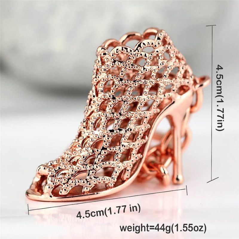 1 bucată creativ scobit cristal pantofi cu toc înalt breloc rafinament breloc mașină geantă de mână pandantiv accesorii cadou