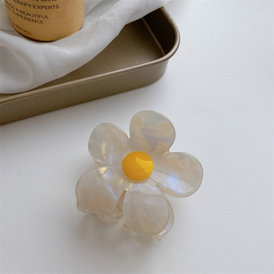 Agrafă de păr din acetat de margaretă retro femei de mărime mare agrafă de păr 2022 de vară de înaltă calitate, gheare de păr pentru fete, accesorii pentru cap