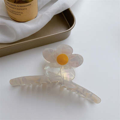 Agrafă de păr din acetat de margaretă retro femei de mărime mare agrafă de păr 2022 de vară de înaltă calitate, gheare de păr pentru fete, accesorii pentru cap