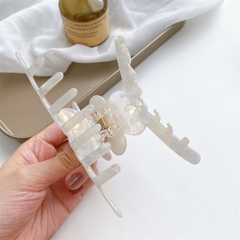 Agrafă de păr din acetat de margaretă retro femei de mărime mare agrafă de păr 2022 de vară de înaltă calitate, gheare de păr pentru fete, accesorii pentru cap