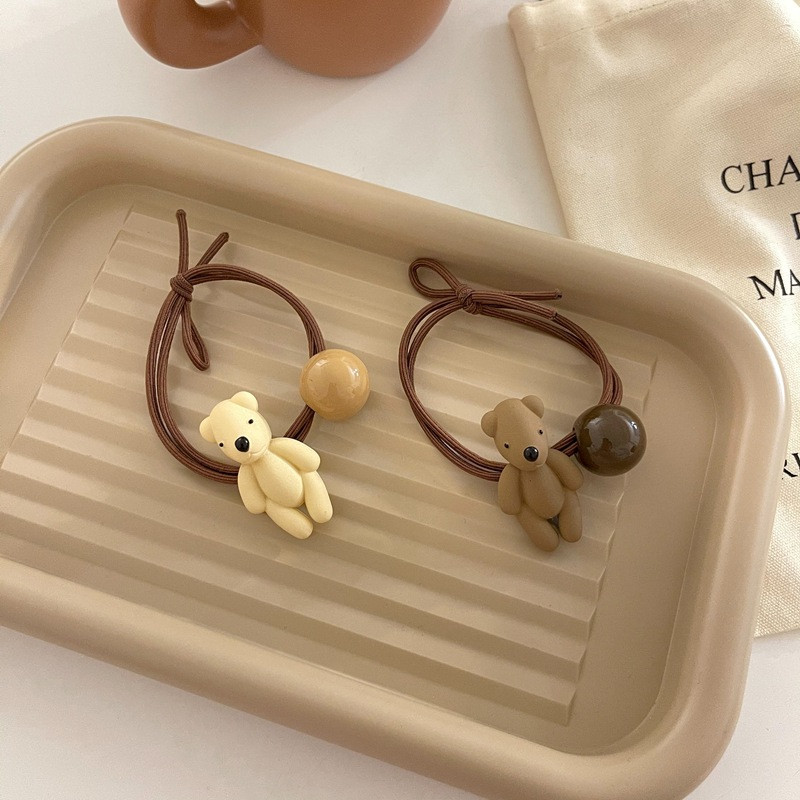 Drăguț Cap de Urs Copii Corzi de păr Banda elastică de cauciuc pentru păr Accesorii de păr pentru fete Crăciun pentru cap pentru bebeluș Copii pentru cap