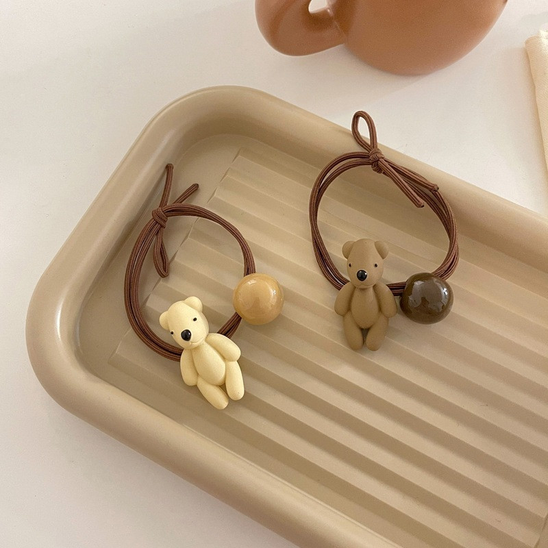 Drăguț Cap de Urs Copii Corzi de păr Banda elastică de cauciuc pentru păr Accesorii de păr pentru fete Crăciun pentru cap pentru bebeluș Copii pentru cap