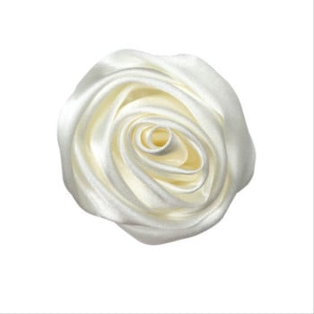 Fflacell 2021 Eenvoudige Κορεατικά Roomwit Camellia Rose Haarspeld Haar Touw Vrouwen Accessoires