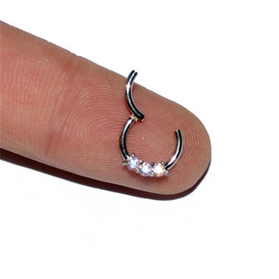 1 buc. Piercing pentru buze, bijuterii de modă unisex, inel pentru nas cu segmente cu balamale