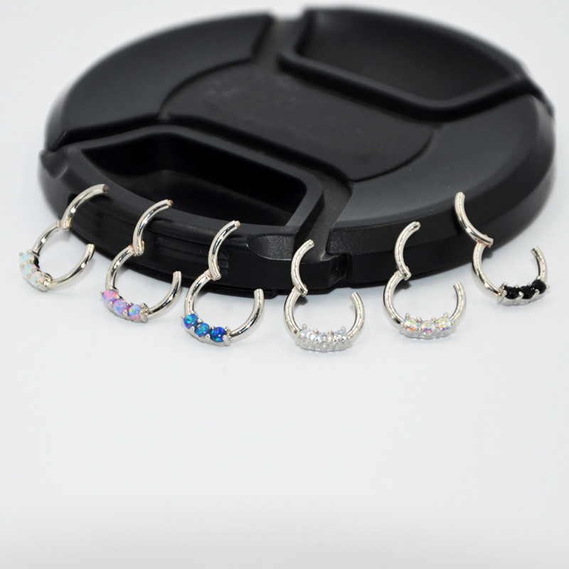 1 buc. Piercing pentru buze, bijuterii de modă unisex, inel pentru nas cu segmente cu balamale