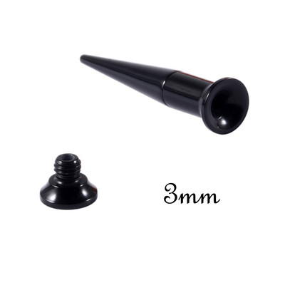 PÁR 3-10 mm-es 2 az 1-ben füldugók és alagutak Piercing fülmérők rozsdamentes acél kúpos fültágító csavaros illesztésű Oreille