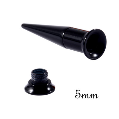 PÁR 3-10 mm-es 2 az 1-ben füldugók és alagutak Piercing fülmérők rozsdamentes acél kúpos fültágító csavaros illesztésű Oreille