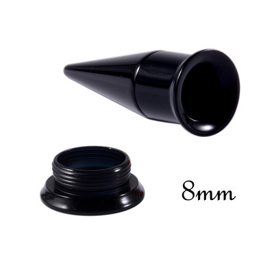 PÁR 3-10 mm-es 2 az 1-ben füldugók és alagutak Piercing fülmérők rozsdamentes acél kúpos fültágító csavaros illesztésű Oreille