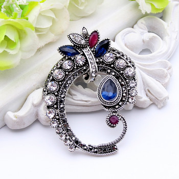 Sunspicmes Vintage Algeira Morocco Women Brooch Retro Silver Color Flower Bridal Banket Jewelry Indian Family Gift 2022