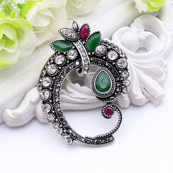 Sunspicmes Vintage Algeira Morocco Women Brooch Retro Silver Color Flower Bridal Banket Jewelry Indian Family Gift 2022