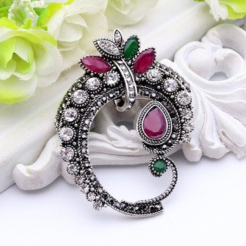 Sunspicmes Vintage Algeira Morocco Women Brooch Retro Silver Color Flower Bridal Banket Jewelry Indian Family Gift 2022