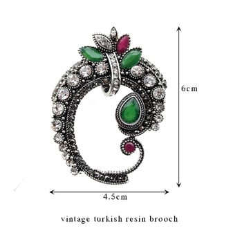 Sunspicmes Vintage Algeira Morocco Women Brooch Retro Silver Color Flower Bridal Banket Jewelry Indian Family Gift 2022