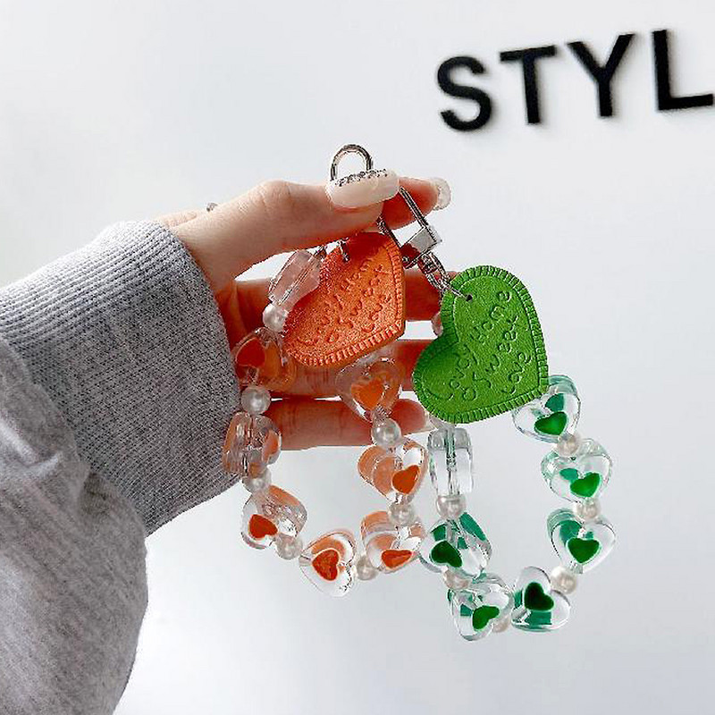 6 Stiluri Kawaii Acrilic Inimă Breloc Breloc Fete Decor Telefon Transparente Piele Pu Piersică Inimă Pandantiv Breloc Pentru Poșetă Brelocuri