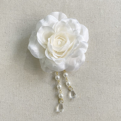 Broșe de tip prințesă cu cap de frumusețe din țesătură de înaltă calitate, broșă din pânză din dantelă pentru femei, broșă cu arc de flori, corsaj de modă pentru femei, accesorii