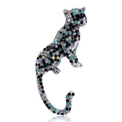 CINDY XIANG Rhinestone Leopard καρφίτσες για γυναίκες και άνδρες Animal pin Vintage κοσμήματα μόδας Πρωτοχρονιά 2023
