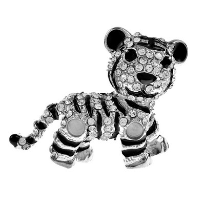 CINDY XIANG noi broșe cu tigru emailat viu pentru femei și bărbați drăguț animale cu strasuri broșă pentru copii bijuterii cadouri de Anul Nou