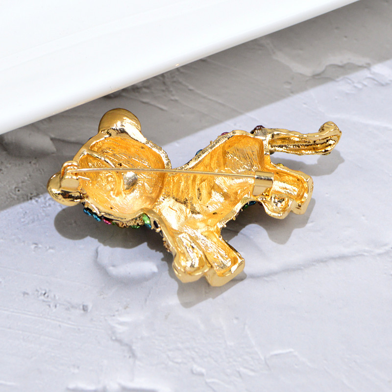 CINDY XIANG noi broșe cu tigru emailat viu pentru femei și bărbați drăguț animale cu strasuri broșă pentru copii bijuterii cadouri de Anul Nou