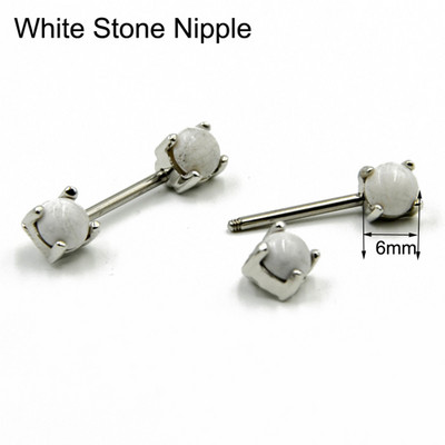 PAR Nehrđajući čelik Kamen za piercing za bradavice Prsten za bradavice Uteg Nakit za tijelo 14 g