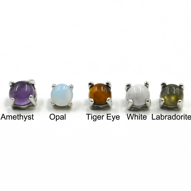 PAR Nehrđajući čelik Kamen za piercing za bradavice Prsten za bradavice Uteg Nakit za tijelo 14 g