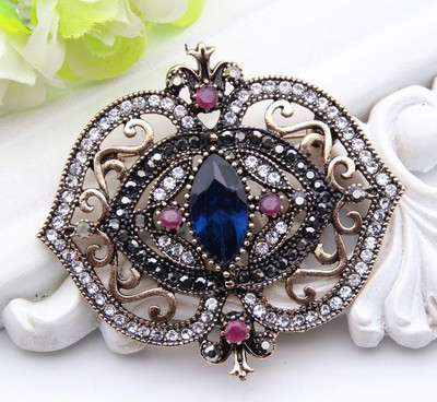 Sunspicems Ace de broșă vintage din rășină Boemia pentru femei, culoare auriu antic, floare goală, cadou de nuntă de curcan, bijuterii 2020