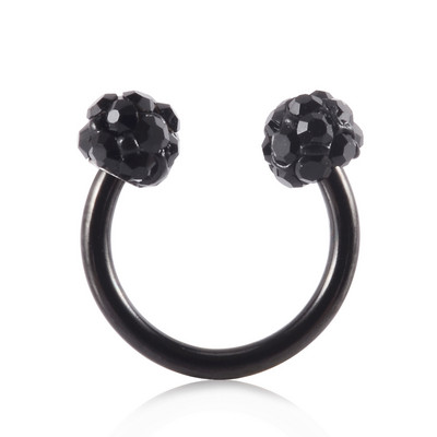 1PC Bling Ferido Inele septum nas potcoavă Piercing bijuterii 16G Cartilage Helix Tragus Cercei Cerce Lip Piercing Retainer 8mm