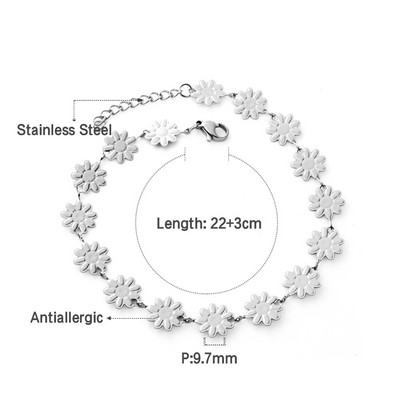 LUXUSTEEL női mini szívlánc bokalánc arany színű rozsdamentes acél boka karkötők a lábon Divatos Bobo ékszer ajándékok
