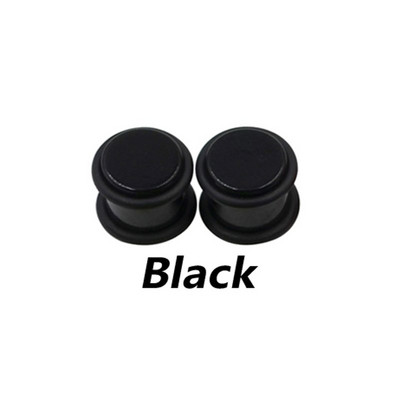 2 buc 1,6 mm-10 mm cilindru acrilic UV cauciuc negru flare carne marmură urechi indicatori expansor targă dopuri piercing bijuterii pentru corp
