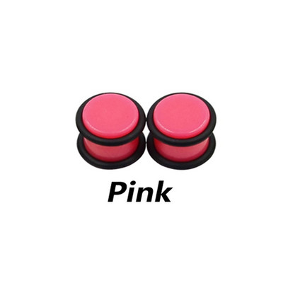 2 buc 1,6 mm-10 mm cilindru acrilic UV cauciuc negru flare carne marmură urechi indicatori expansor targă dopuri piercing bijuterii pentru corp