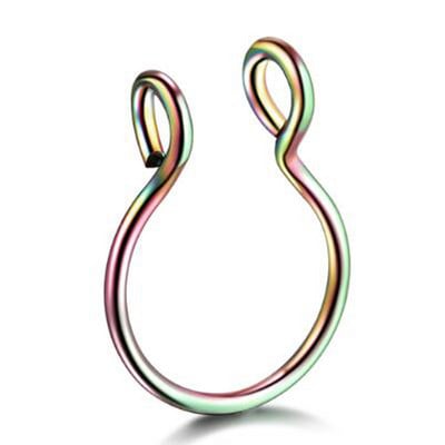 1 buc Inel pentru nas fals în formă de U Inele pentru sept inele din oțel inoxidabil Piercing nas fals Piercing Oreja Bijuterii